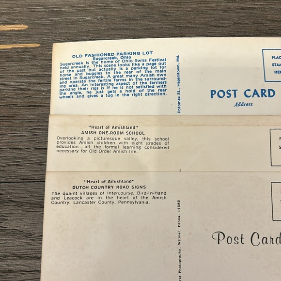 Vintage RPPC Amish country post cards Ohio and Pennsylvania - Picture 12 of 13
